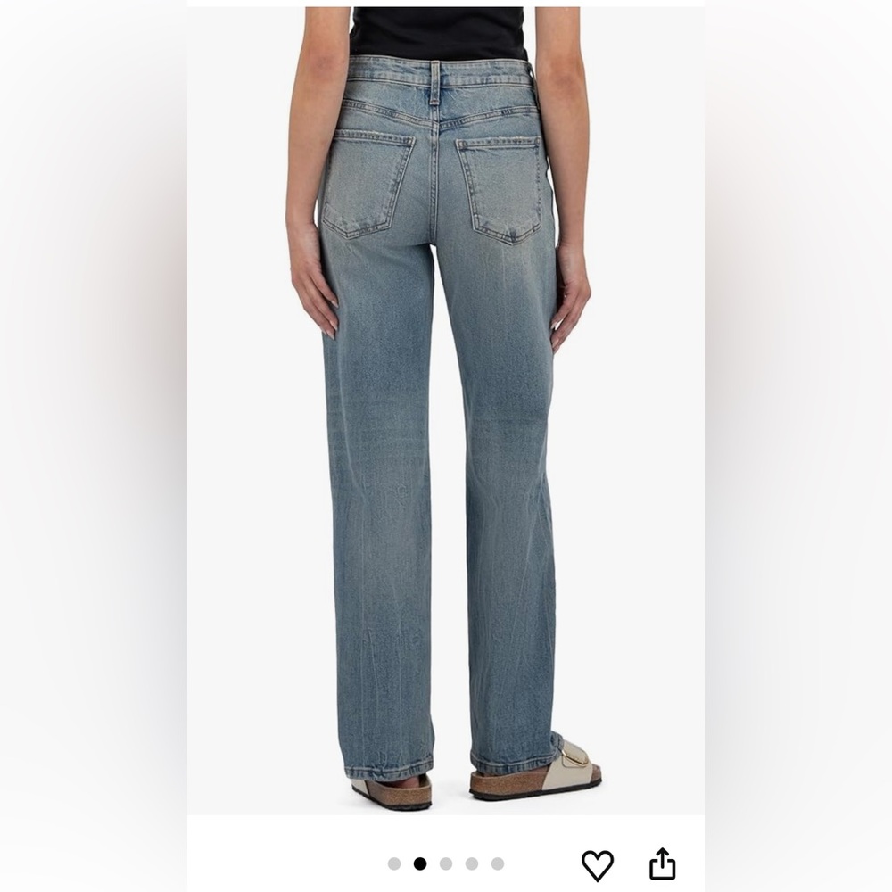 KUT FROM THE KLOTH jeans sienna high rise wide leg size 00 NWT - Picture 4 of 10